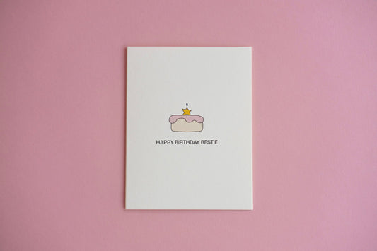 Happy Birthday Bestie Greeting Card